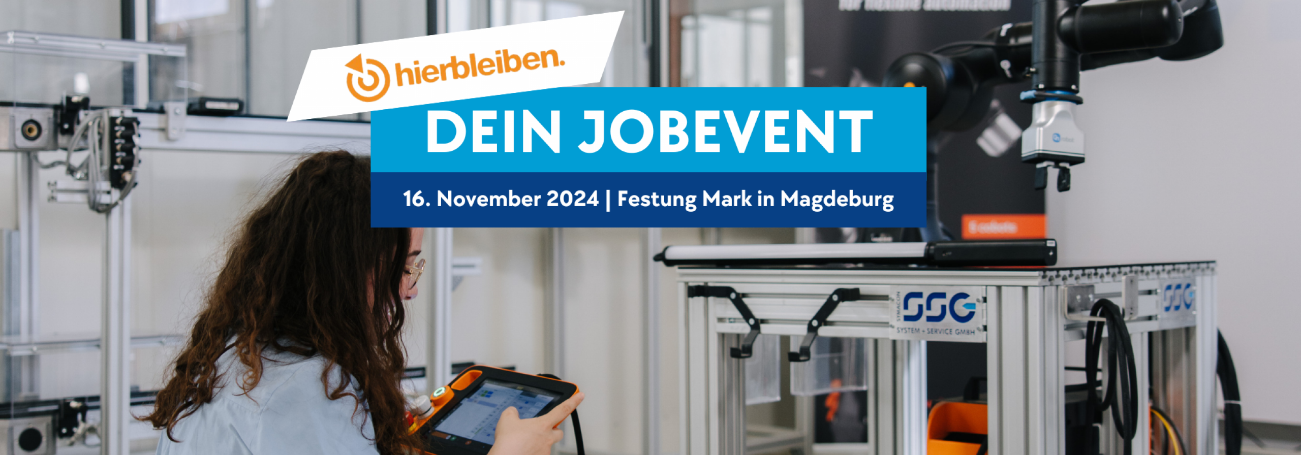 Die SSG Symacon wird bei der Jobmesse Hierbleiben am 16. November 2024 vertreten sein